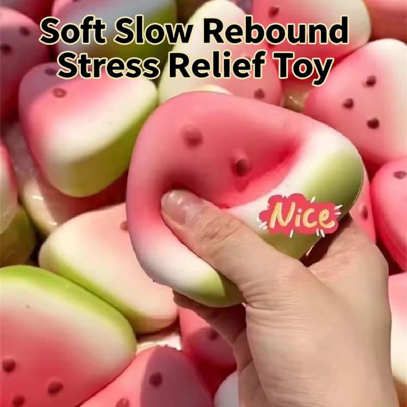 Linyi toy Squishy Wassermelone minze grüne Anti-Stress Fidget Spielzeug - Bild 3