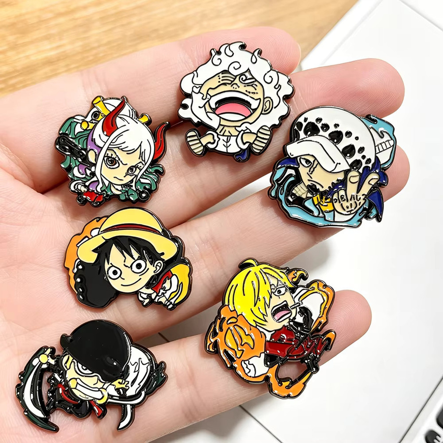 Bandai Anstecknadeln Set, One Piece Anime, Bunt, Herren - Bild 4