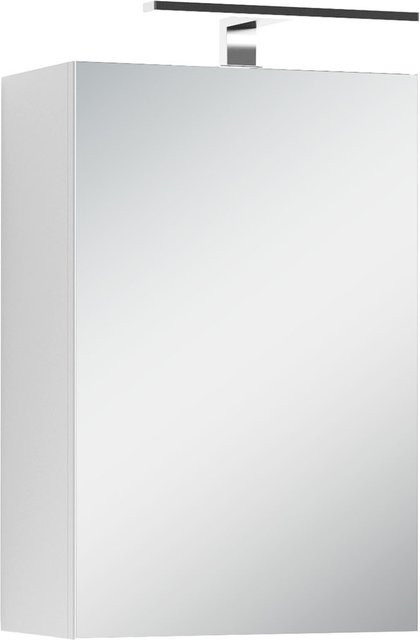 byLIVING Spiegelschrank Spree in Weiß Matt mit LED-Beleuchtung und Steckdose, B/H/T: 40 x 60 x 15 cm - Bild 1