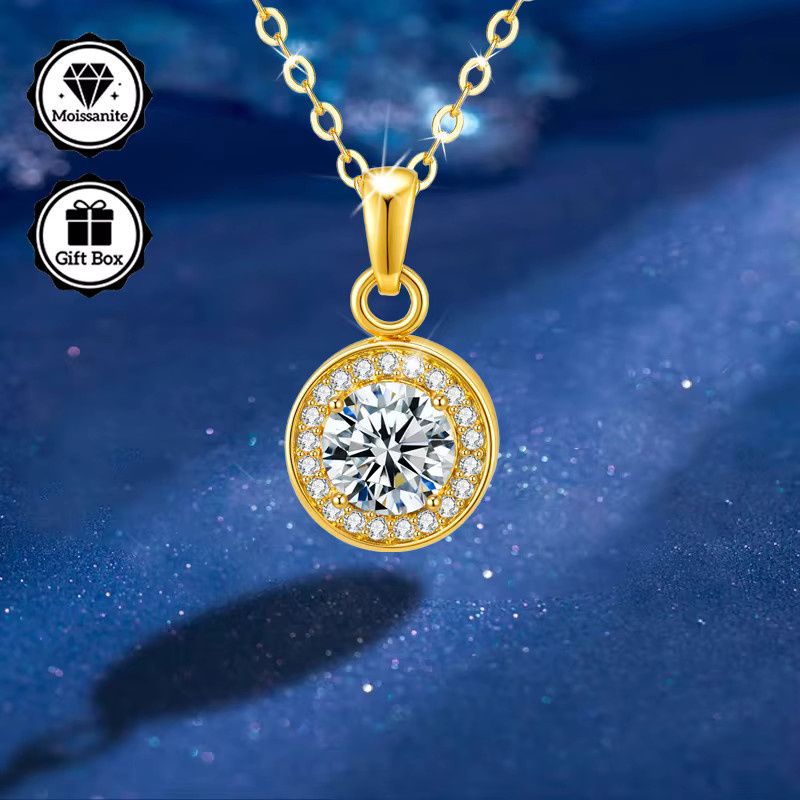 LAMVOICE Halskette, Moissanit, Zirkonia, Gold, Damen - Bild 2