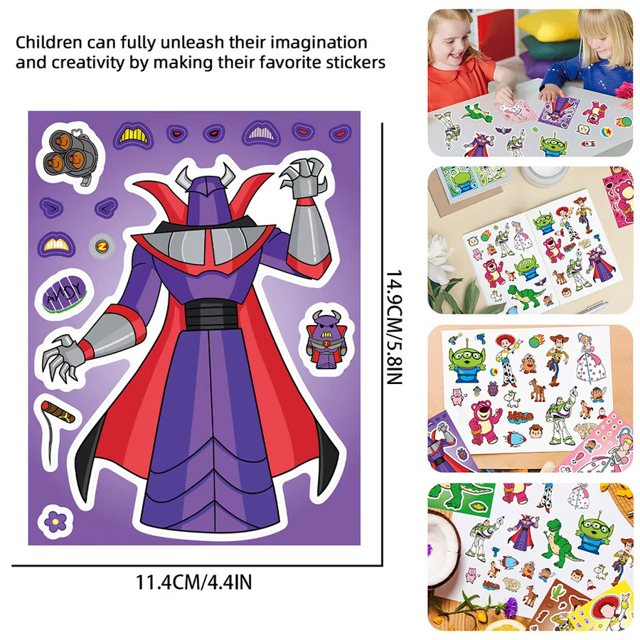 Disney Toy Story Make-a-Face-Puzzle-Aufkleber, DIY-Puzzle-Spiel - Bild 4