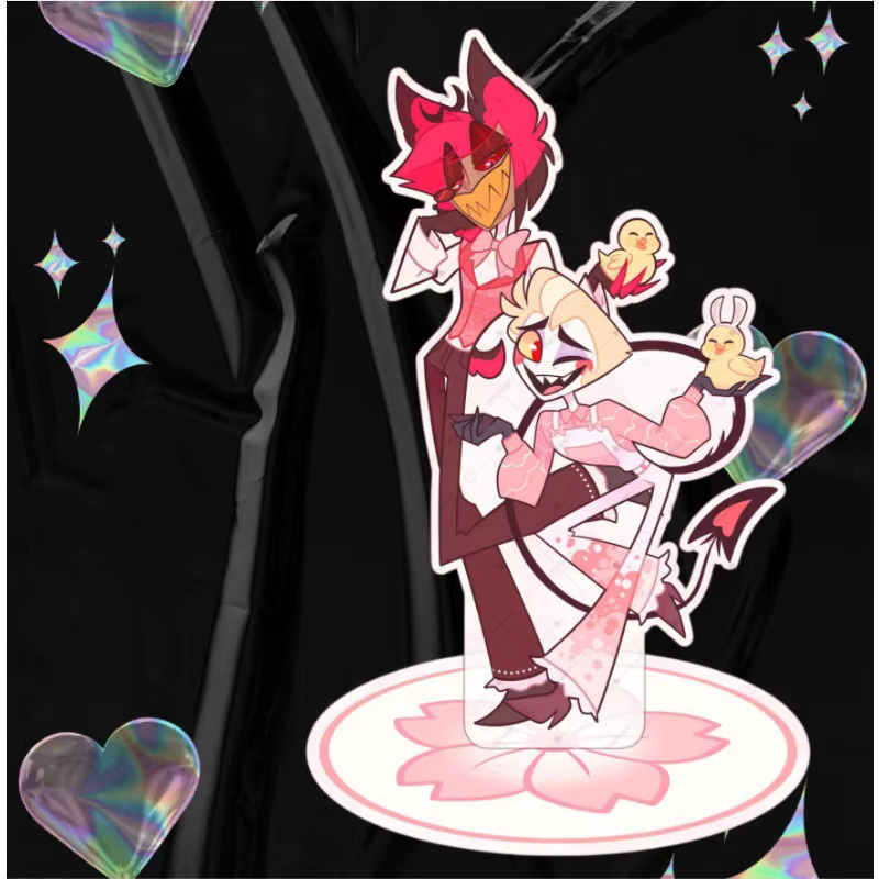 Bandai Hazbin Hotel Alastor und Lucifer Acryl-Aufsteller, Kunststoff, Bunt / Mehrfarbig - Bild 2