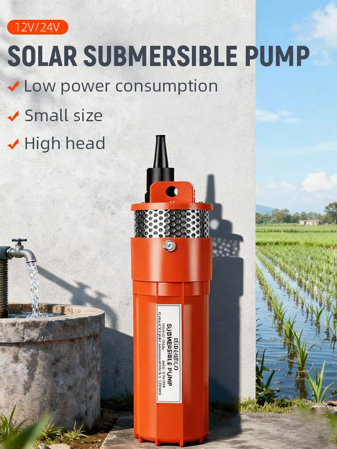 24V Solar Tiefbrunnen Tauchpumpe DC High Lift Wasserpumpe mit 70m Förderhöhe für Bewässerung im Garten, auf dem Bauernhof oder im Haushalt - Bild 6