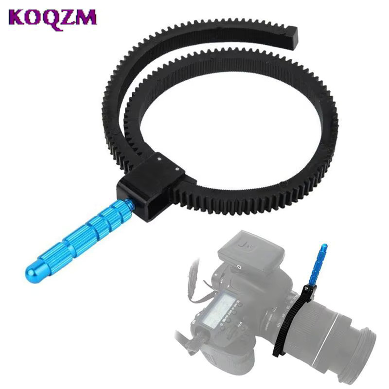 KOQZM Follow Focus Griff mit Skala und Zahnkranz für Kamera Objektive, Schwarz - Bild 5