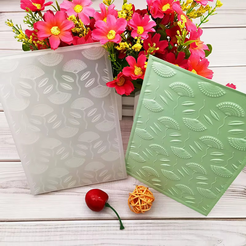 Fächerförmiger und elliptischer Zierordner mit 3D-Prägung aus Kunststoff für Scrapbooking - Bild 4