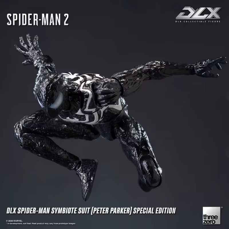 Threezero Marvel DLX Spider-Man 2 Symbiote-Anzug Peter Parker, Actionfigur - Bild 1