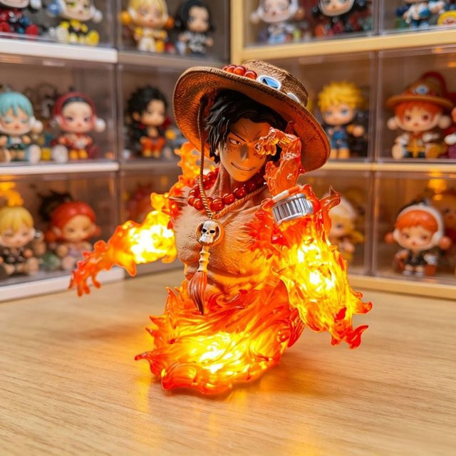 Bandai One Piece Ace Figur, Actionfigur, Leuchtende Statue, ab 18 Jahren - Bild 1