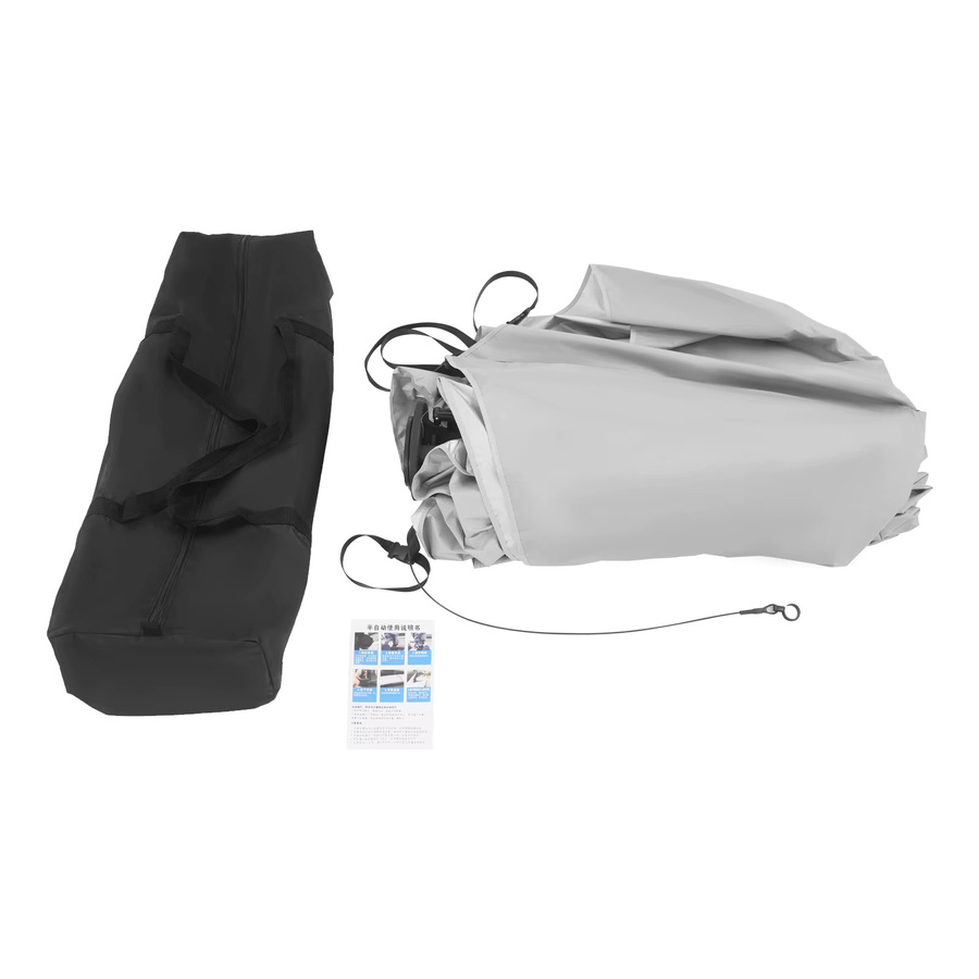 Bymaocar Halbautomatisches Auto-Zelt als Sonnenschutz und Regenschutz, Blau, B: 420 cm, T: 220 cm, H: 150 cm - Bild 4