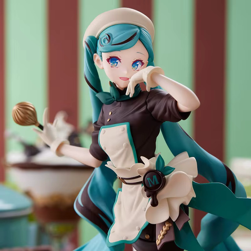 Bandai Hatsune Miku Dark Chocolate Bitter Pastry Chef Melty Cheerleading Anime Action Figure, Einzelfigur - Bild 4