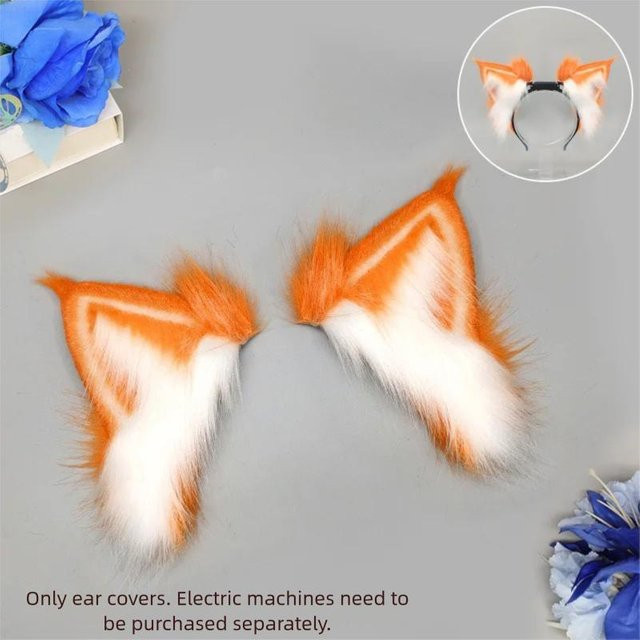 YIRAN Elektrisches Fuchs-Ohren-Stirnband, Cosplay Kopfschmuck, Orange - Bild 1