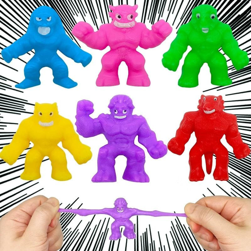 Linyi toy Monster Knetbarer Schleim, 3/5 Stück, Bunt / Mehrfarbig, Plüsch - Bild 2