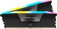 Corsair Vengeance RGB DDR5 RAM Kit 64GB 2 x 32GB 6000MHz Schwarz Grau - Bild 2