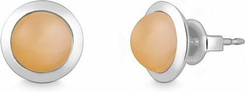 Quinn Ohrschmuck, 925 Silber, Mondstein-Cabochon, Unisex - Bild 1