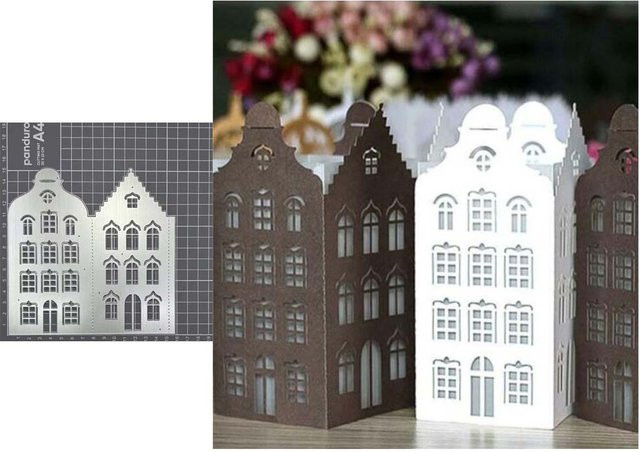 Metall Stanzform Haus Laterne für DIY Scrapbooking und Papierhandwerk - Bild 1