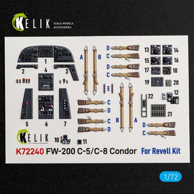 Revell FW-200 C-5/C-8 - Interior 3D-Decals - Bild 1