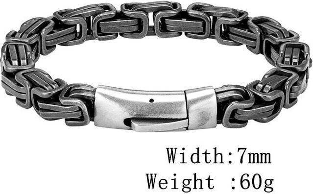 YULIN Armband, Edelstahl, Herren, 19cm - Bild 1