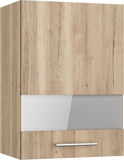 Optifit Küchen-Oberschrank Erik290 mit Glassegmenten in WildEiche, B/H/T: 50 x 70,4 x 34,9 cm - Bild 1