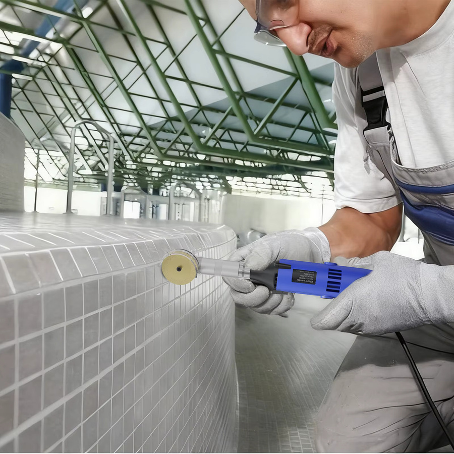 GECOFEER Elektrische Schleifmaschine für Keramikfliesen mit 500W Leistung, 6 variable Geschwindigkeiten, Gravur- und Nahtreinigungsmaschine sowie Polierer in Blau - Bild 2