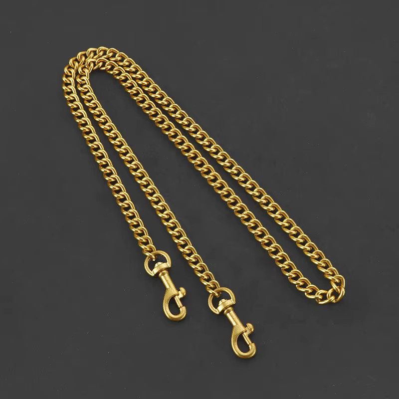 Geldbörsenkette Metallkette, Mattgold, 40/60/90/120 cm - Bild 2
