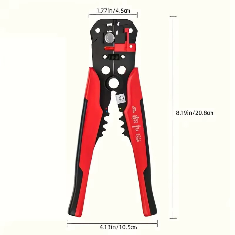 ACOONY Automatischer Abisolierer 3NI1 für Elektriker, multifunktional, Bereich 24–10 AWG - Bild 3