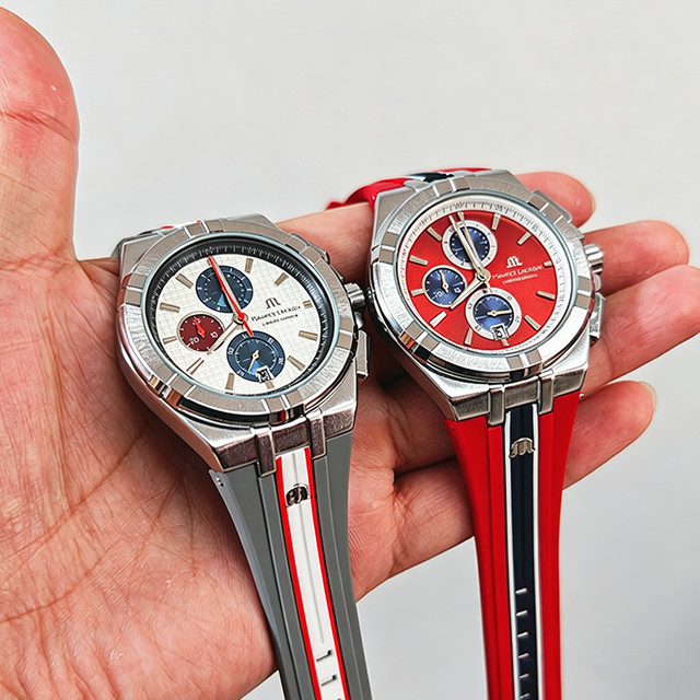 Maurice Lacroix Chronograph-Armbanduhr, Quarz, Edelstahl, Herren - Bild 1