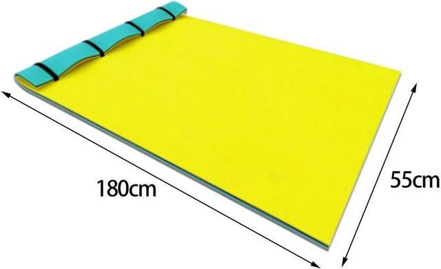 Binchi Outdoor Product Schwimmmatte aus Kunststoff in Gelb für Pool und Strand - Bild 1