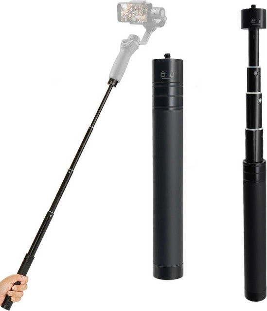 Zhiyun Verlängerungsstange aus Aluminiumlegierung für Gimbal-Stabilisator, Farbe: Schwarz, maximale Länge: 73 cm, mit 1/4-Zoll-Schraube, kompatibel mit Feiyu - Bild 1