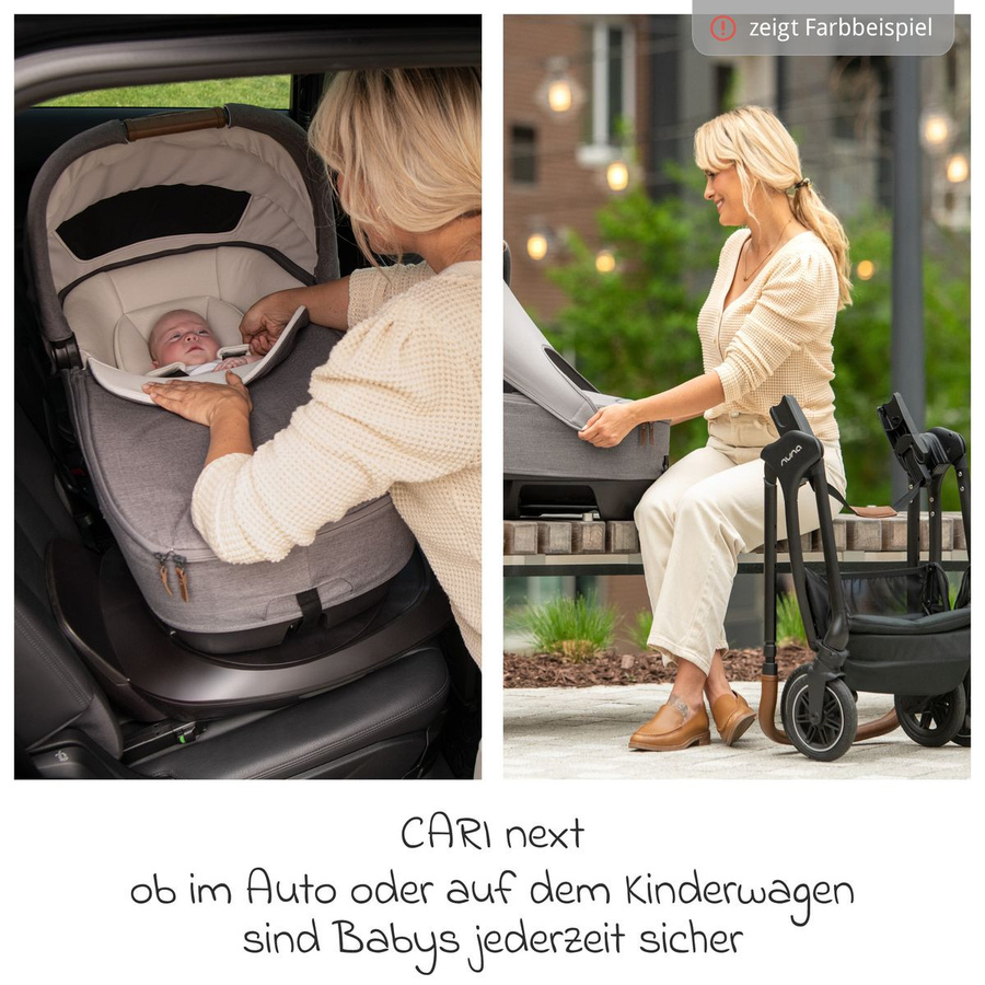 Nuna Babywanne CARI next für Auto und Kinderwagen in Chestnut Brown - Bild 3