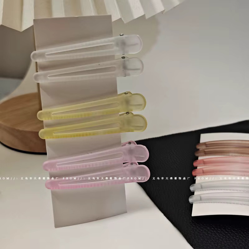 Entenschnabel-Clip, transparenter Haarnadel, gefrostet, Unisex - Bild 1