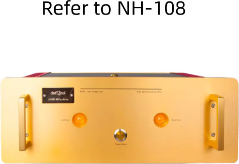 GZHYAJIN Swiss NH-108 Endstufe 250W*2 4 Ohm mit Glasabdeckung in Gold - Bild 1
