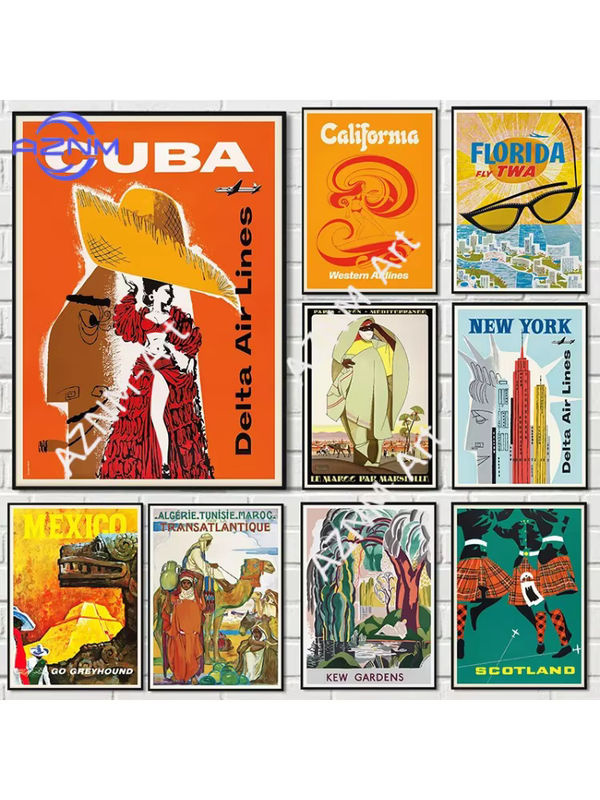KAYOU Bohemian Stadtposter als mehrfarbiger Leinwanddruck im Hochformat für deine Wanddekoration - Bild 2