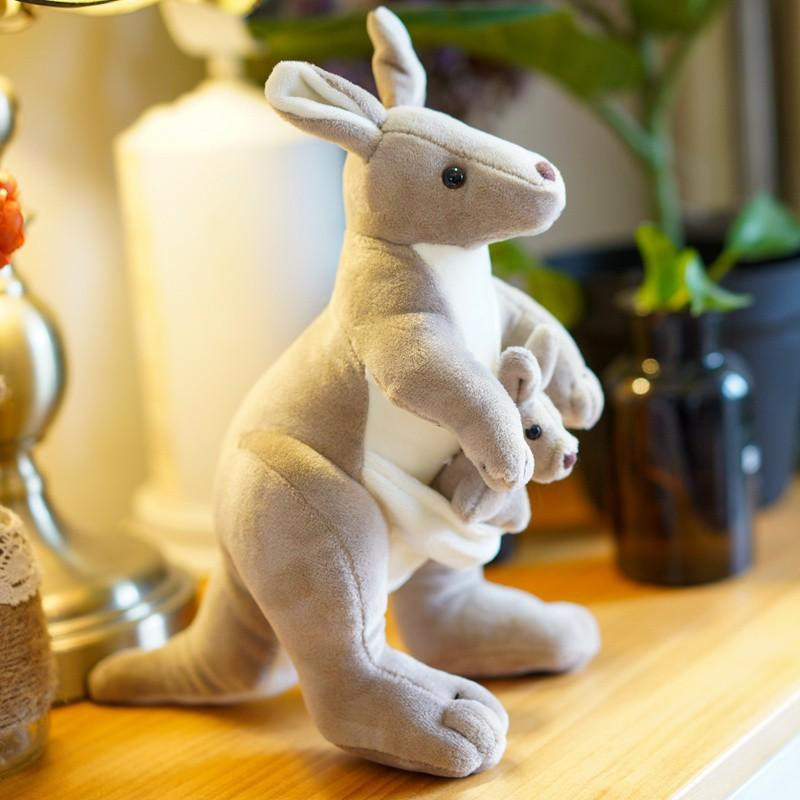 Yiran toy Känguru Plüschtier Mutter und Kind 28cm - Bild 5