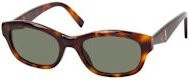 Saint Laurent SL M172 Sonnenbrille, Rechteckig, Vollrand, Kunststoff, Damen, braun, grau - Bild 1