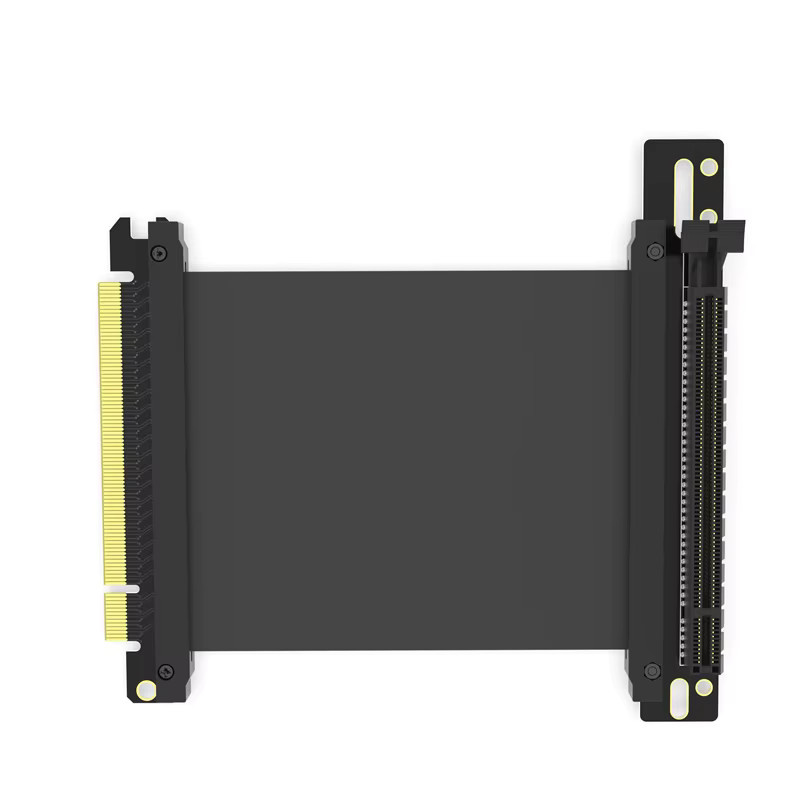 HaoYeXin PCI-E Riser-Kabel PCI Express 3.0 16X Verlängerungskabel mit 164PIN und 90 Grad Winkel in Schwarz - Bild 3