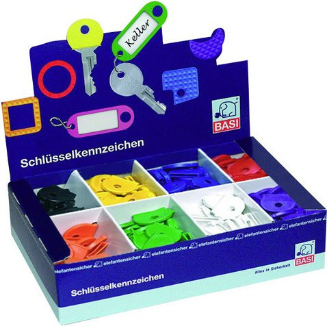 BASI Schlüsselkappe aus Kunststoff in Leuchtfarben - Bild 1