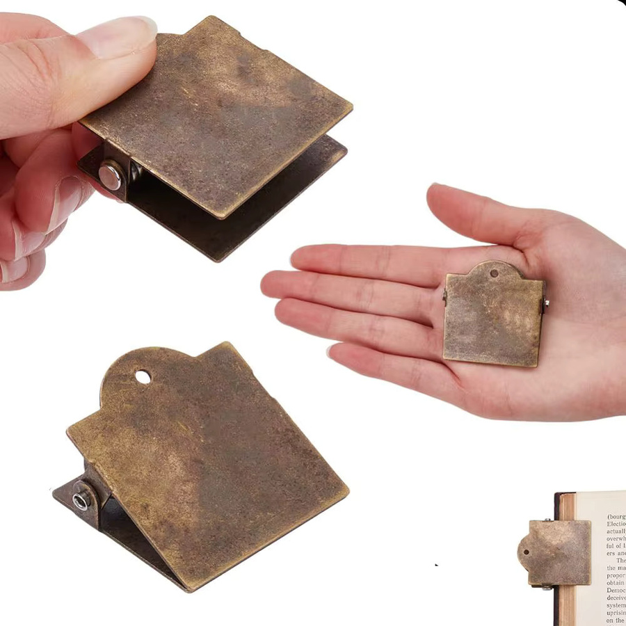 Vintage Metall-Buchklammern in Antik-Bronze für Reisetagebücher und Journaling - Bild 5