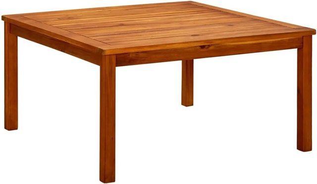 vidaXL Garten-Couchtisch aus Akazie-Massivholz in Braun, B/T/H: 85 x 85 x 45 cm - Bild 1