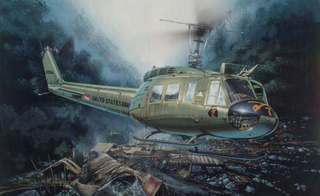 Italeri UH-1D Slick, Fahrzeug, 1:48, Grün - Bild 1