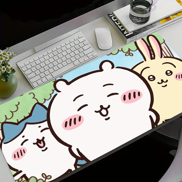 Cartoon C-Chiika-waE Niediges Usagi Mauspad in Multicolour, rutschfeste und verstärkte Gaming-Schreibunterlage für Büro und Studenten - Bild 1