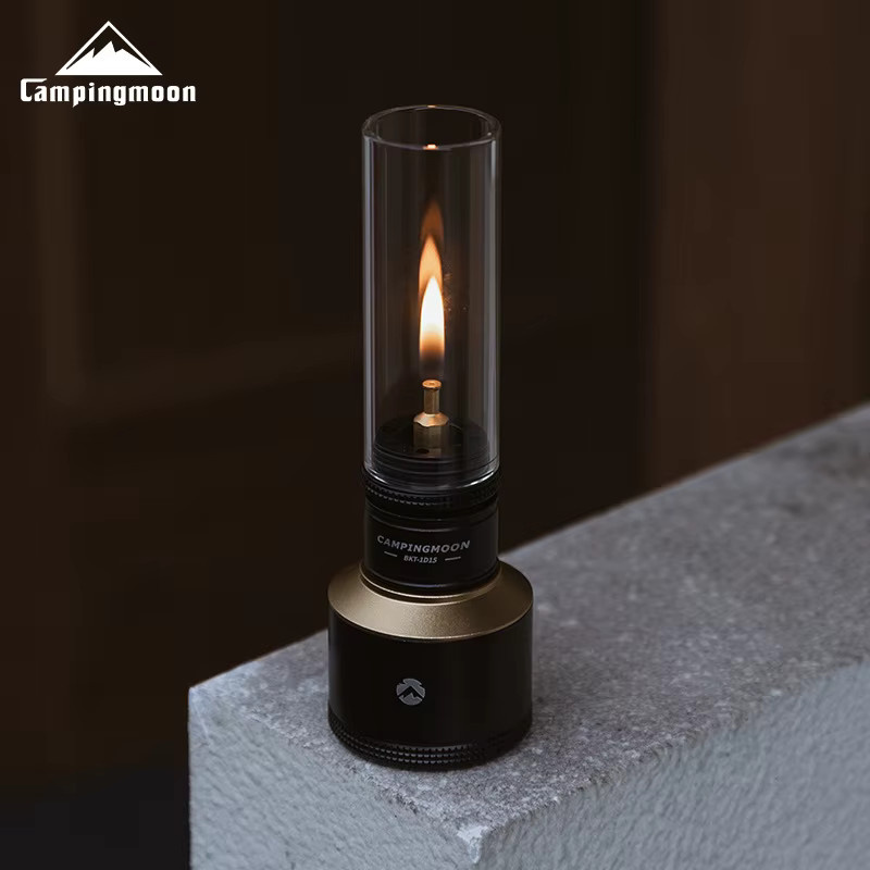CAMPINGMOON T-1D15 Atmosphärisches Kerzenlicht-Set mit aufblasbarer Aluminiumdose für Outdoor, Camping und Grill - Bild 2