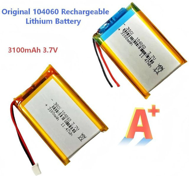 SUYIJIA Wiederaufladbare Lithium-Batterie 104060 mit 3100 mAh und 3,7 V für PS4, Luftbefeuchter, GPS-Navigation und Bluetooth-Lautsprecher - Bild 1