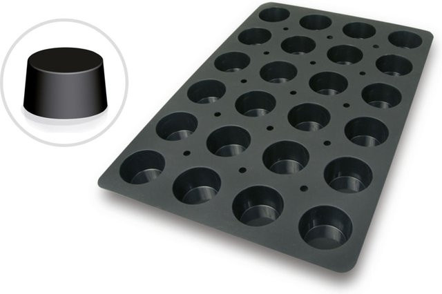 Schneider Silikonbackform Muffin Tray in Schwarz mit Antihaftbeschichtung und 122 ml Füllmenge pro Form - Bild 1