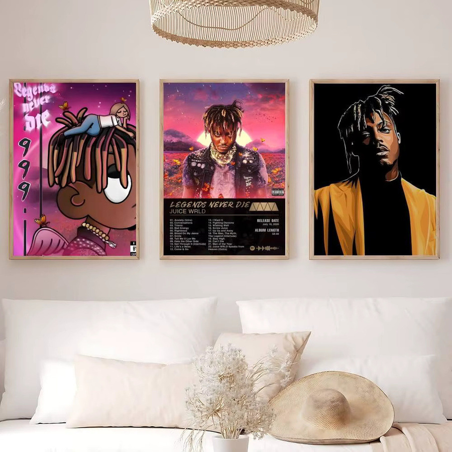 Juice WRLD Retro Album Poster Wandkunst in Multicolor für deine Wanddekoration - Bild 6