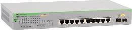 Allied Telesis AT GS950/10PS V2 Smart Switch mit 8 x 10/100/1000 PoE+ Ports und 2 x 1000Base-X in Grau, Desktop, Rack- oder Wandmontage - Bild 1