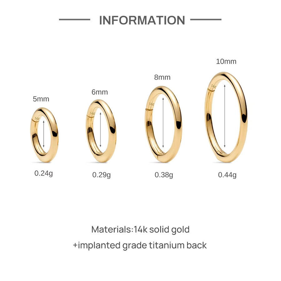 CANNER Creolen-Ohrring, Titan, Gold, Unisex - Bild 2