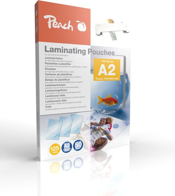 Peach Laminierfolien A2, 500 Stück, 125 mic, glänzend - Bild 1