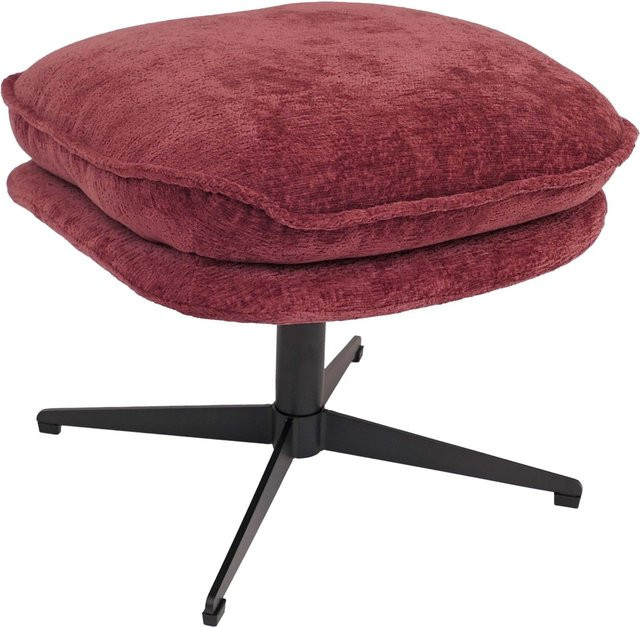 MCW Polsterhocker P32 als Sitzhocker oder Fußablage aus Chenille in Beere - Bild 1