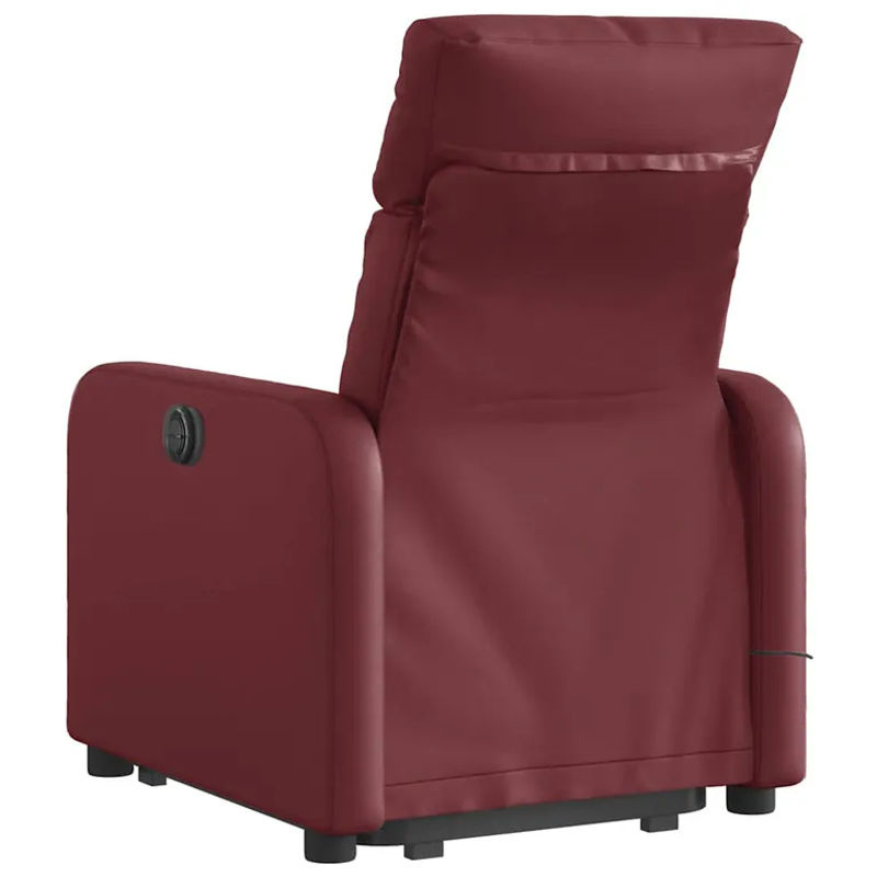 Vidaxl Relaxsessel Aufstehhilfe Massagesessel in Rot aus Kunstleder - Bild 7