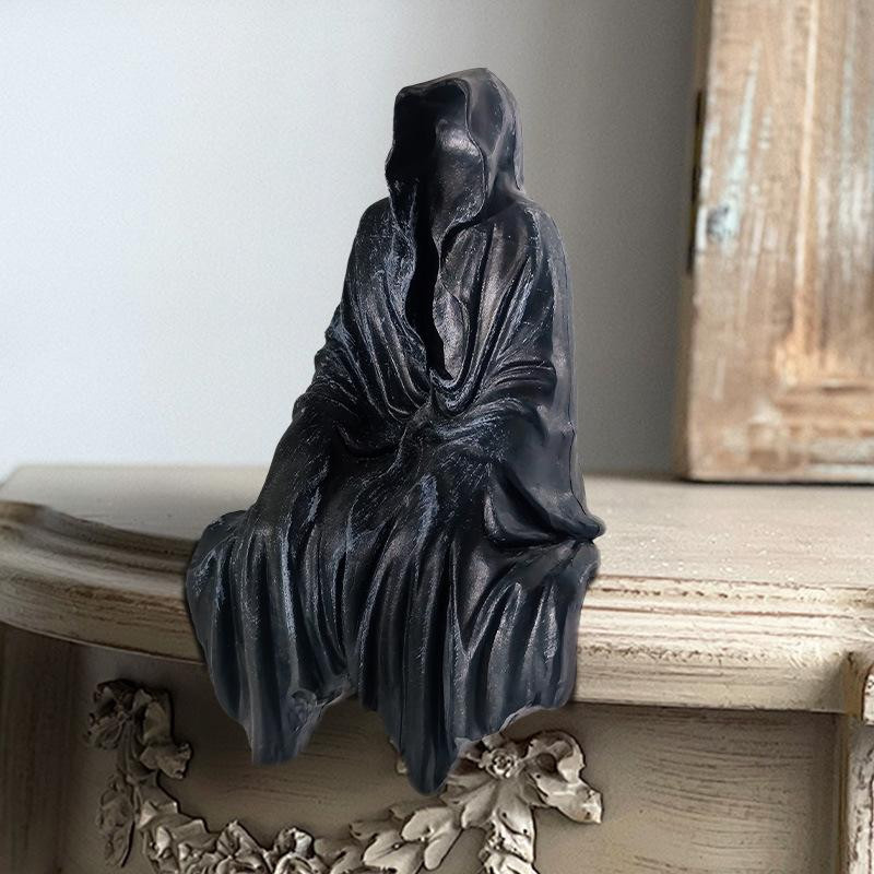 Fashnics Herr der Ringe Dementor Figur Sitzendes Modell Puppe Schwarz - Bild 2