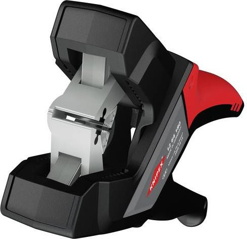 Knipex Automatische Flachkabel-Abisolierzange aus gehärtetem Stahl in Rot, 180 mm - Bild 1